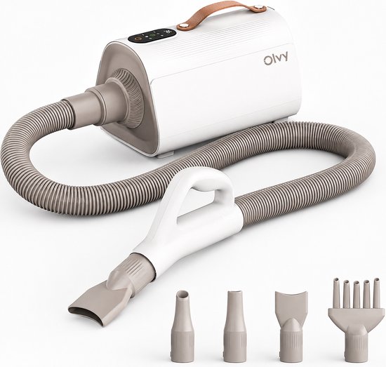 Olvy Pets Professionele Hondenföhn met 4 opzetstukjes